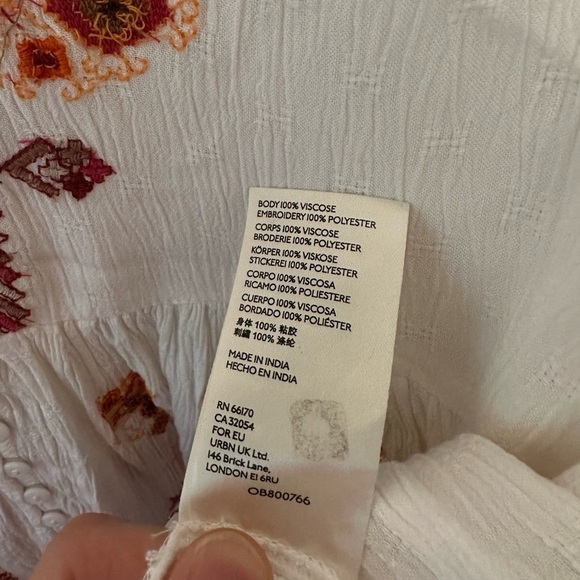 Free People Arianna Tunic in Ivory Size M - Picture 8 of 11